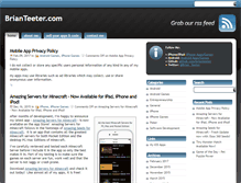 Tablet Screenshot of brianteeter.com